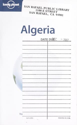 Tapa de Algeria