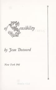 Tapa de The man of sensibility