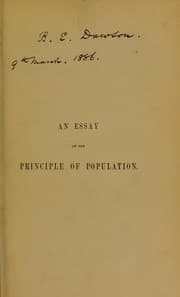 Tapa de An essay on the principle of population