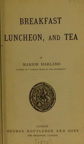 Tapa de Breakfast, luncheon, and tea