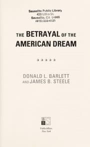 Tapa de The betrayal of the American dream