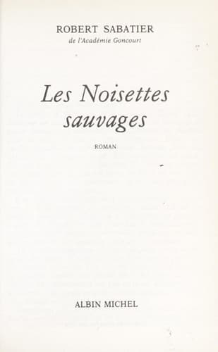 Tapa de Les noisettes sauvages