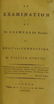 Tapa de An examination of Dr. Crawford's theory of heat and combustion