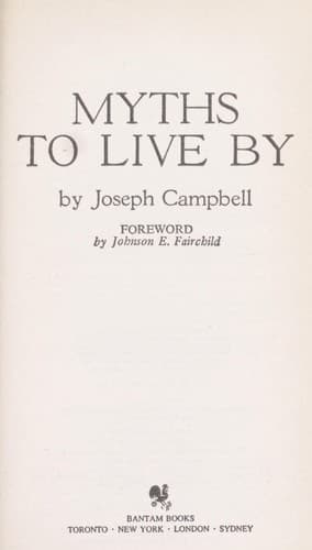 Tapa de Myths to Live by
