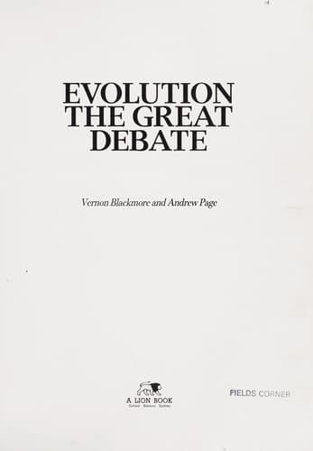 Tapa de Evolution, the great debate
