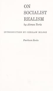 Tapa de On Socialist Realism