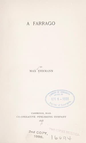 Tapa de A farrago