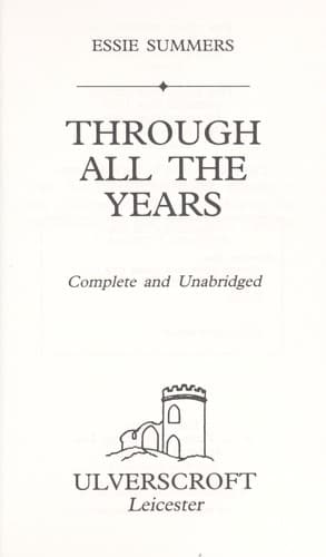 Tapa de Through all the years