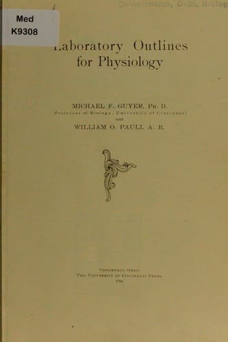 Tapa de Laboratory outlines for physiology