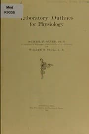 Tapa de Laboratory outlines for physiology
