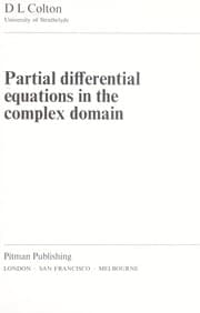 Tapa de Partial differential equations in the complex domain