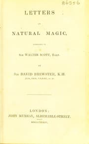 Tapa de Letters on natural magic, addressed to Sir Walter Scott, bart