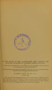 Tapa de The climate of the southern Appalachians
