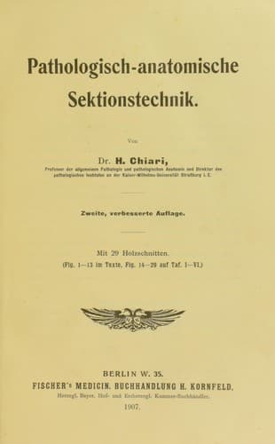 Tapa de Pathologisch-anatomische Sektionstechnik