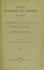 Tapa de Quain's Elements of anatomy
