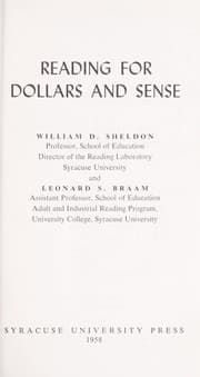 Tapa de Reading for dollars and sense