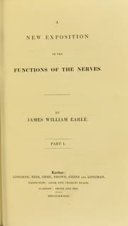 Tapa de A new exposition of the function of the nerves. Part 1