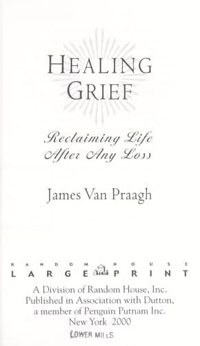Tapa de Healing grief