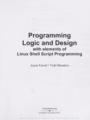 Tapa de Programming logic and design