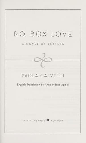 Tapa de P.O. Box love