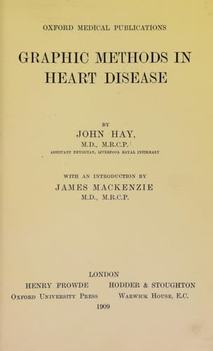 Tapa de Graphic methods in heart disease