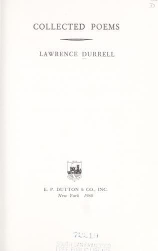 Tapa de Collected poems