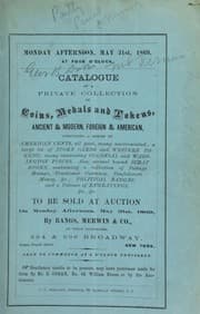 Tapa de Catalogue of a private collection of coins, medals and tokens ...