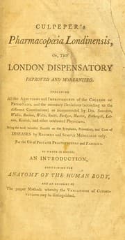 Tapa de Pharmacopoeia Londinensis