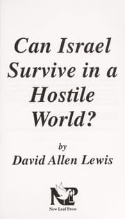 Tapa de Can Israel survive in a hostile world?