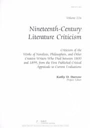Tapa de Nineteenth-century literature criticism