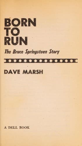 Tapa de Born to run