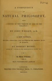 Tapa de A compendium of natural philosophy, being a survey of the wisdom of God in the Creation