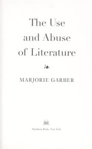 Tapa de The use and abuse of literature