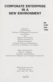 Tapa de Corporate enterprise in a new environment