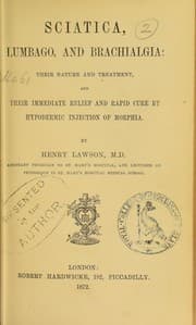 Tapa de Sciatica, lumbago, and brachialgia