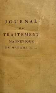 Tapa de Journal du traitement magn©♭tique de madame B