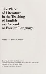 Tapa de The place of literature in the teaching of English as a second or foreign language