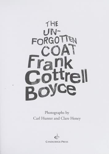 Tapa de The unforgotten coat