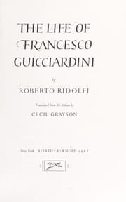 Tapa de Vita di Francesco Guicciardini