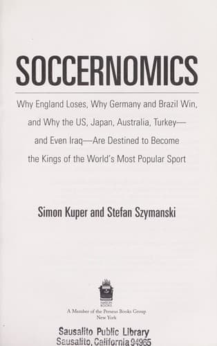 Tapa de Soccernomics