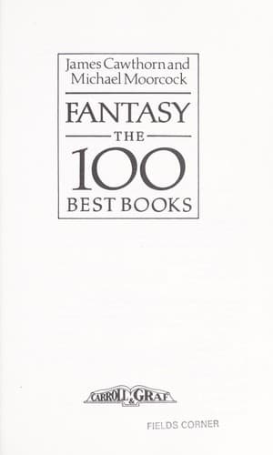 Tapa de Fantasy, the 100 best books