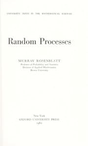 Tapa de Random processes