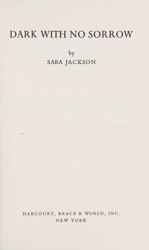 Tapa de Dark with no sorrow