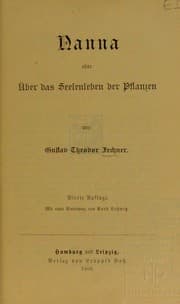 Tapa de Nanna, oder, ©ber das Seelenleben der Pflanzen