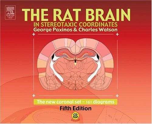 Tapa de The rat brain in stereotaxic coordinates