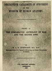 Tapa de Descriptive catalogue of specimens in the museum of human anatomy
