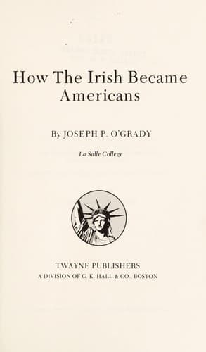Tapa de How the Irish became Americans