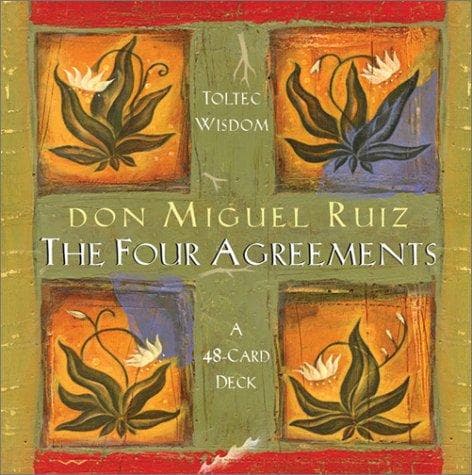 Tapa de Four Agreements Cards