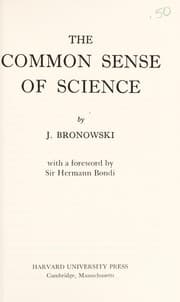 Tapa de The common sense of science