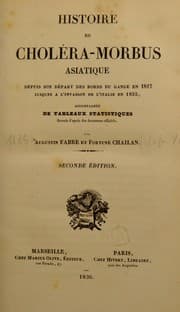 Tapa de Histoire du chol©♭ra-morbus asiatique